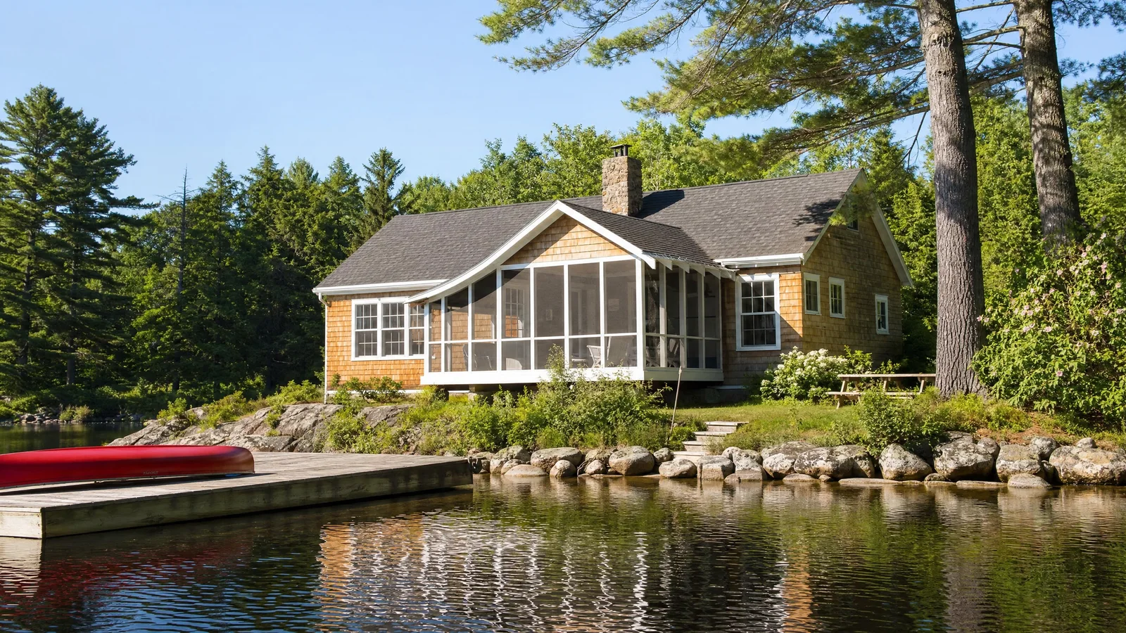 A lake cottage rental